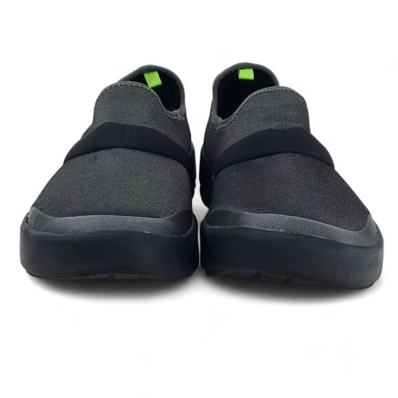 Oofos Oomg Low Shoe Womens 8.5 Recovery Slip-On Comfort Gray on Black - Picture 2 of 14